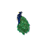 Hand-painted Peacock Compact Mirror | Eco-Friendly