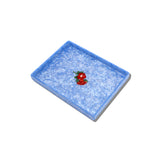 Hand-painted Red Poppy Inlay Heirloom Tray