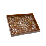 Hand-painted Paisley Inlay Heirloom Tray