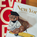 Hand-painted Trench Teddy Heirloom Box
