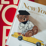 Hand-painted Trench Teddy Heirloom Box
