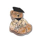 Hand-painted Trench Teddy Heirloom Box