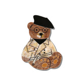 Hand-painted Trench Teddy Heirloom Box