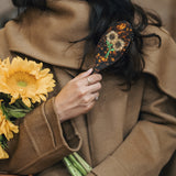 Hand-painted Sunflower Stem Brush | Eco-Friendly