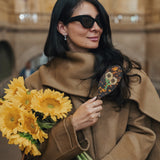 Hand-painted Sunflower Stem Brush | Eco-Friendly