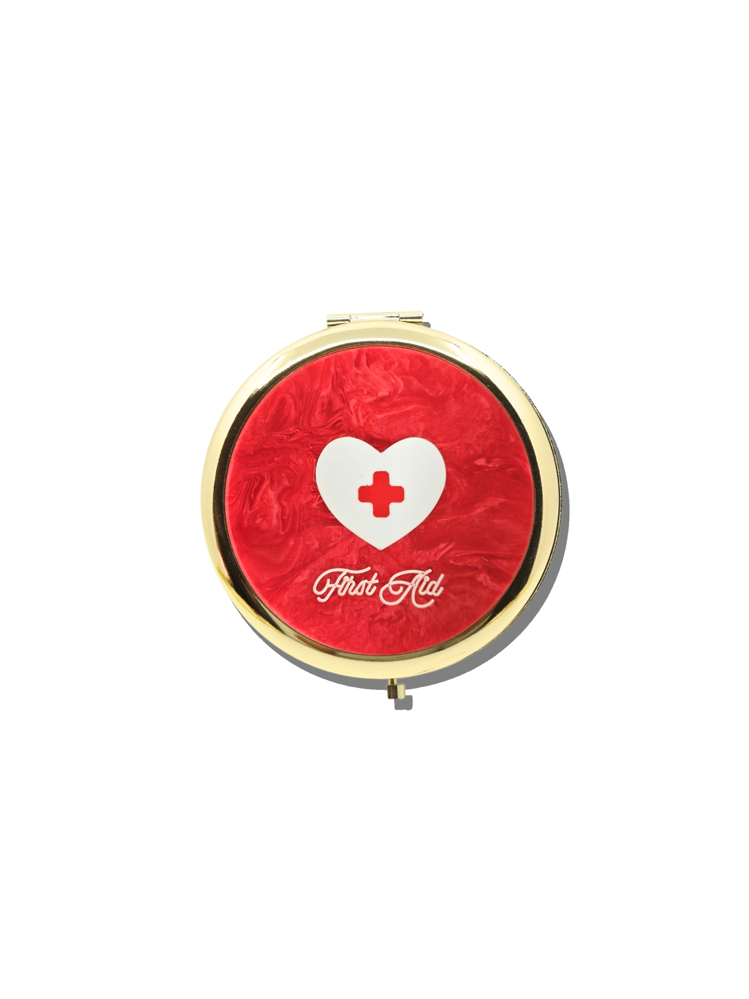 Hand-painted Vintage Drugs Handbag Hero Pill Compact