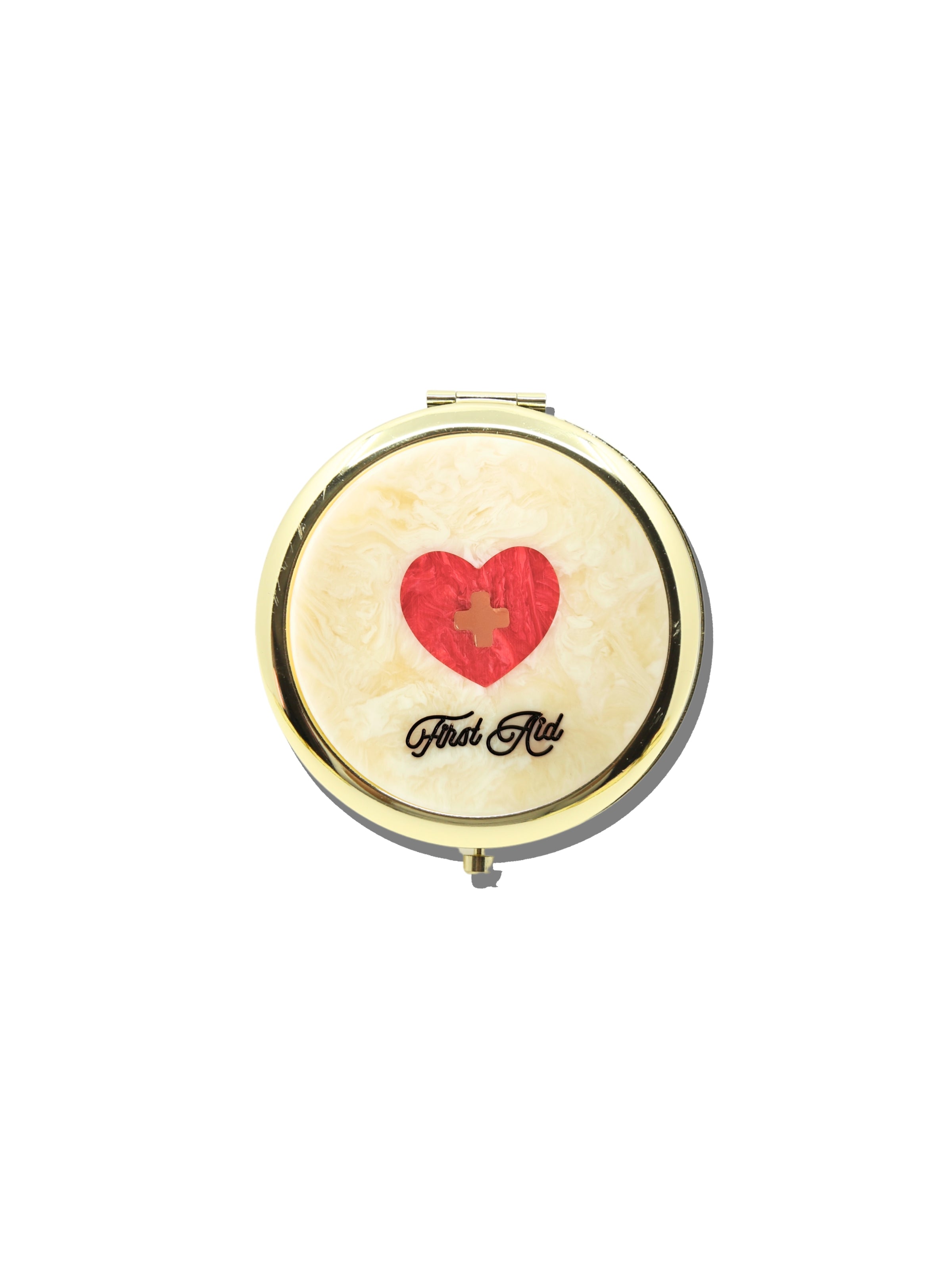 Hand-painted Vintage Drugs Handbag Hero Pill Compact