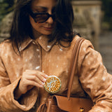 Hand-painted Deer Bow Handbag Hero Pill Compact