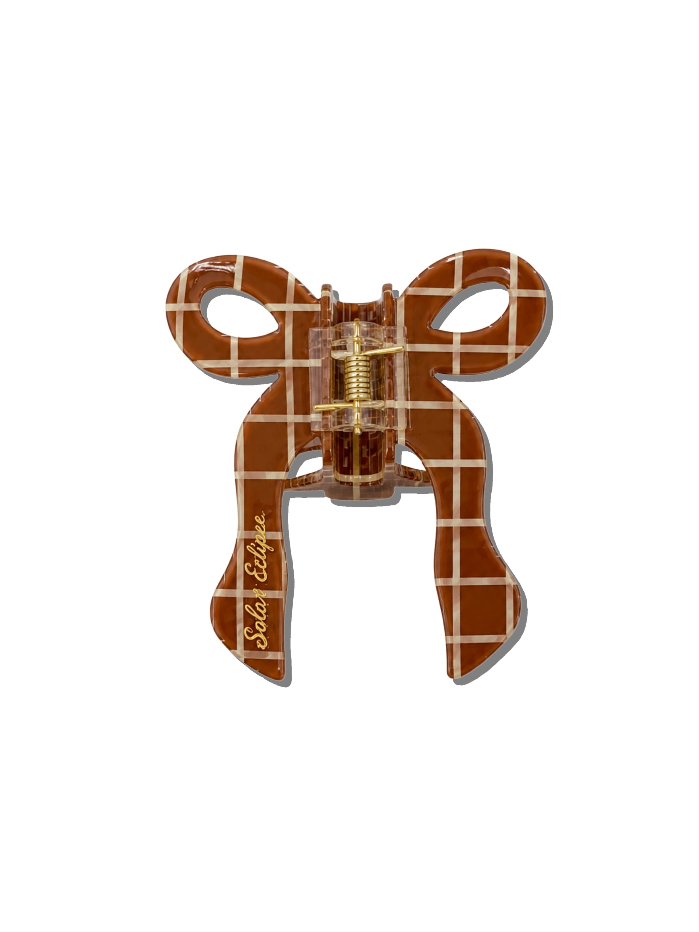 Hand-painted Coquette Bow Claw Hair Clip | Eco-Friendly