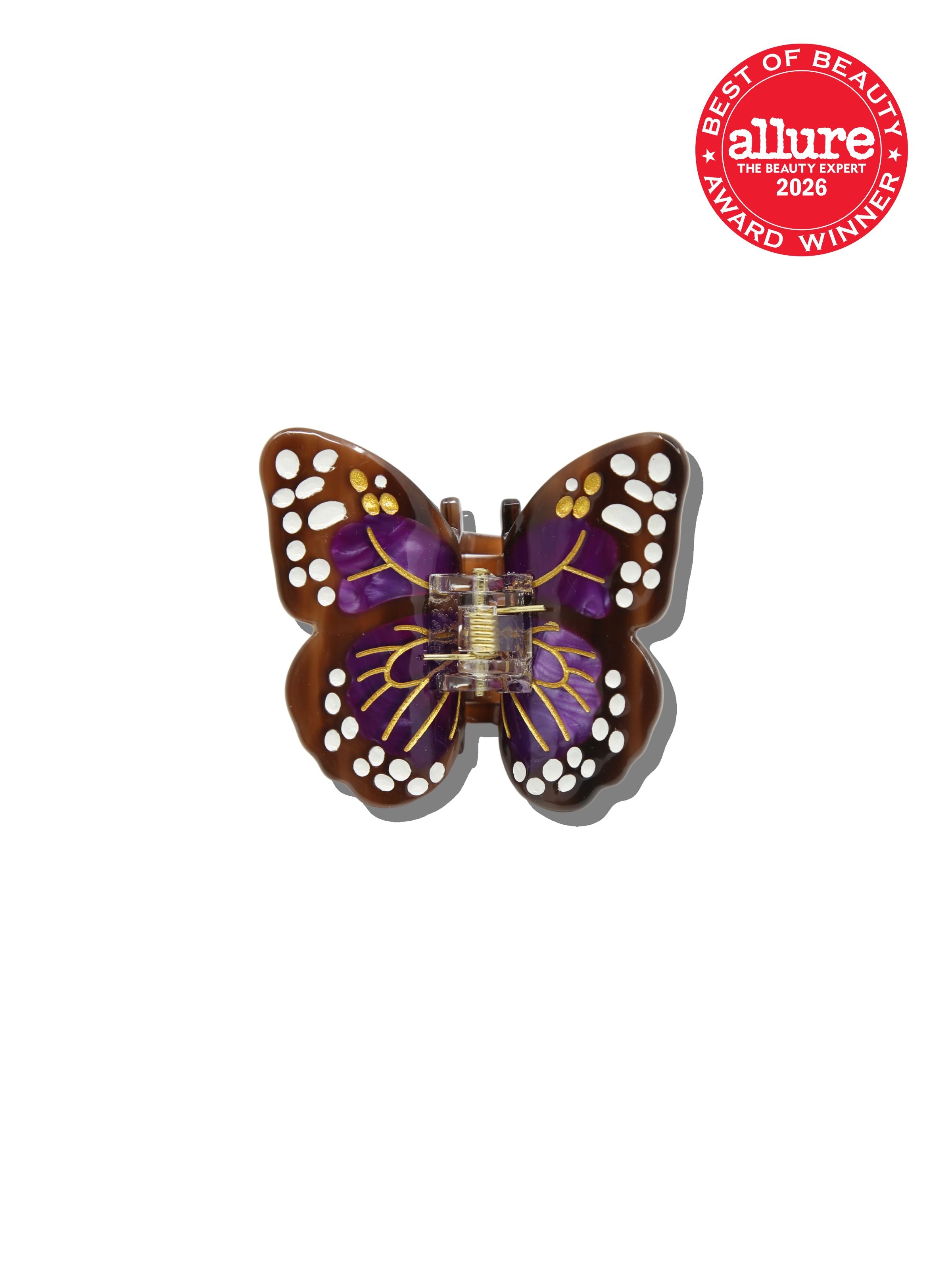 Hand-painted Mini Boho Monarch Claw Hair Clip | Eco-Friendly