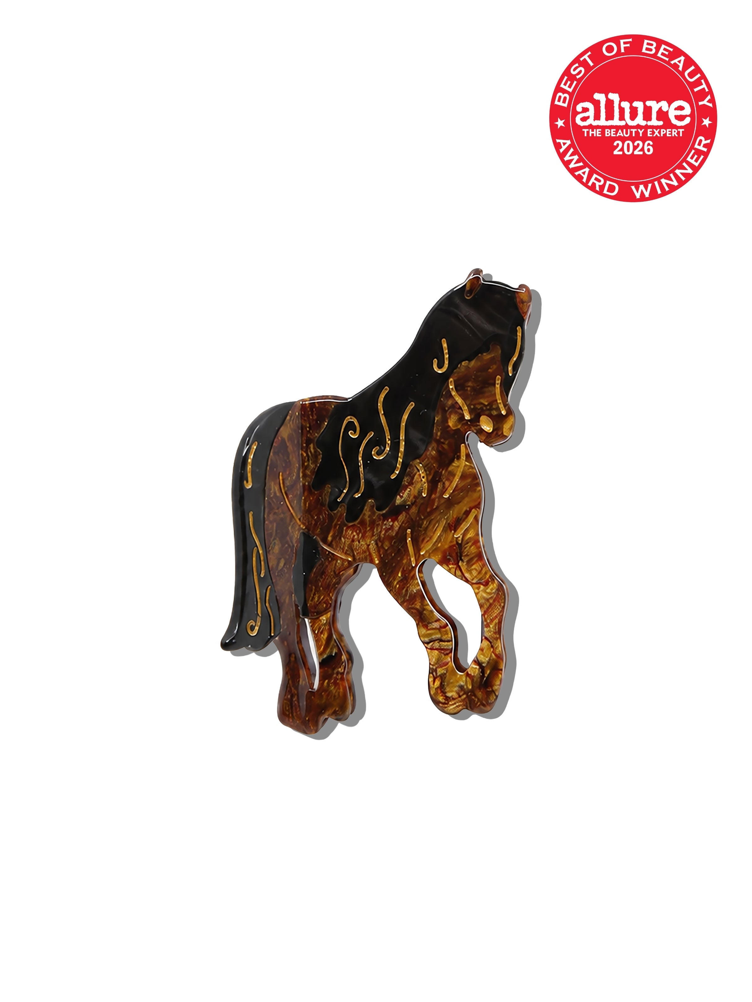 Hand-painted Horse Claw Hair Clip | Eco-Friendly