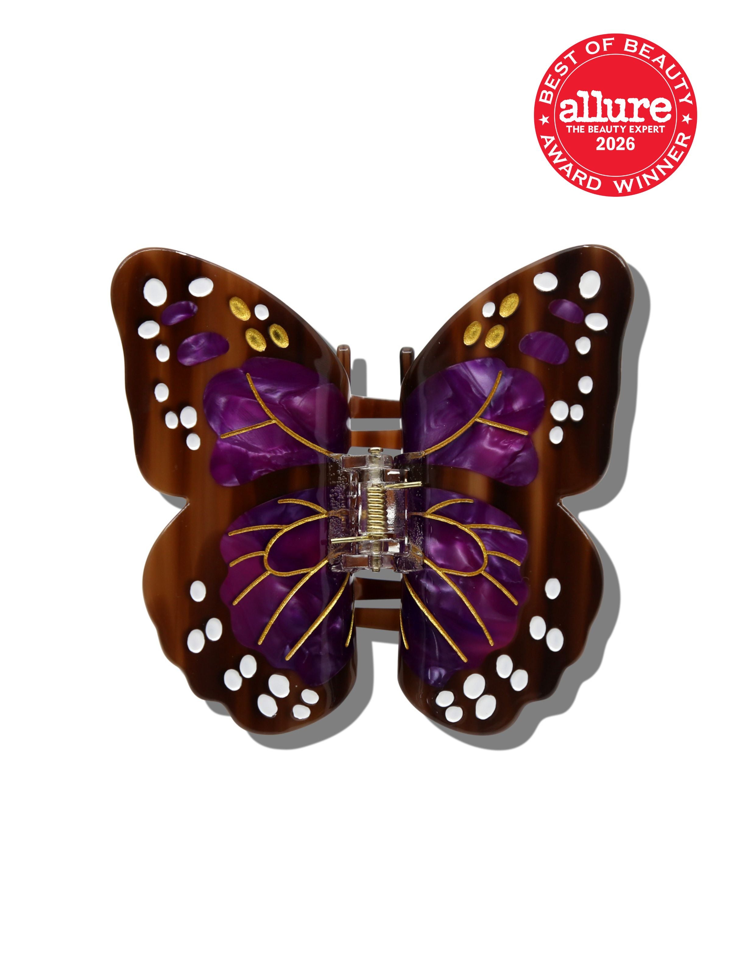 Hand-painted Boho Monarch Claw Hair Clip | Eco-Friendly