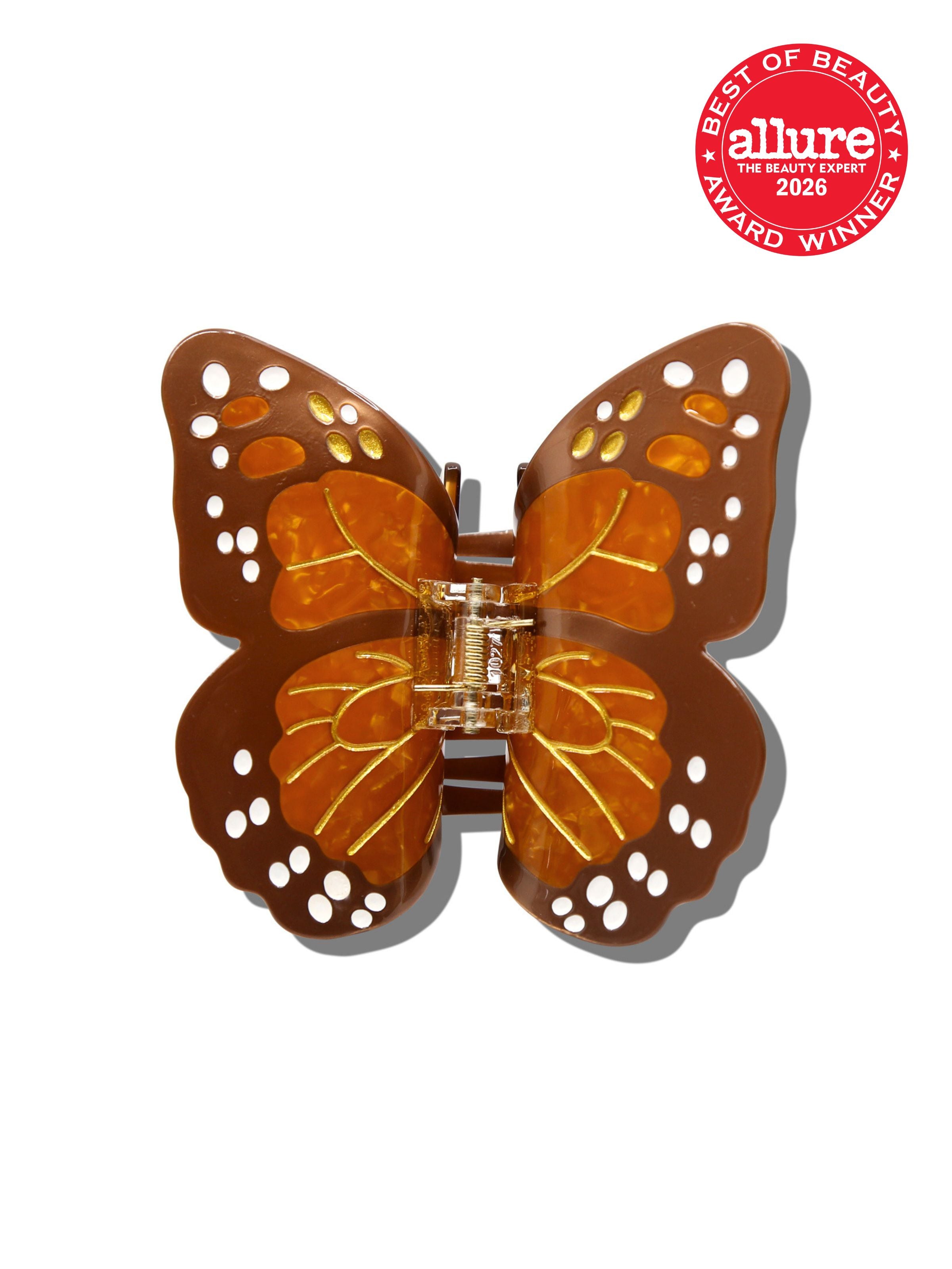 Hand-painted Monarch Butterfly Claw Hair Clip | Eco-Friendly