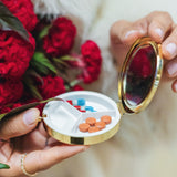 Hand-painted Toadstool Handbag Hero Pill Compact