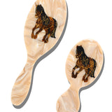 Hand-painted Wild Horse Brush | Eco-Friendly